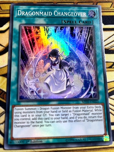 游戏王 美英一刷 MYFI-EN025  SR 龙女仆的更衣 EB1