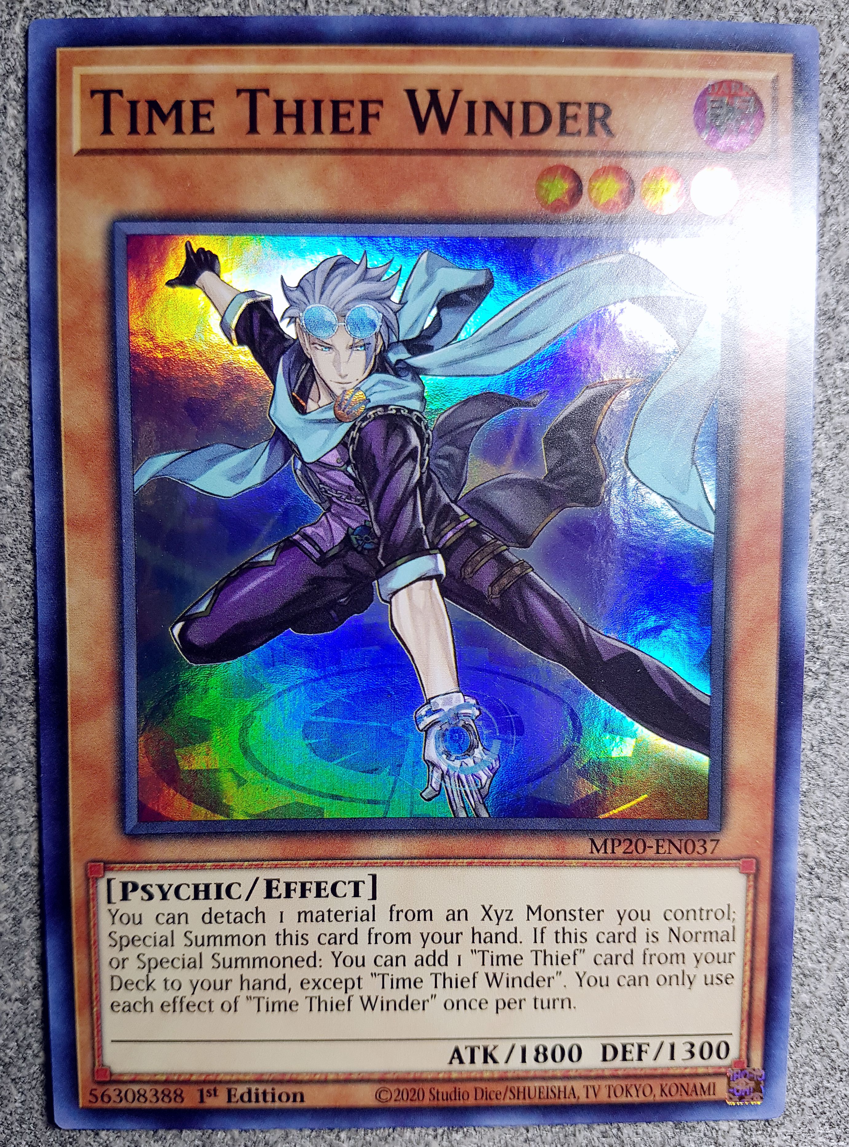 游戏王 美英一刷 MP20-EN037 SR  时间潜行者·表冠操作员 D6A