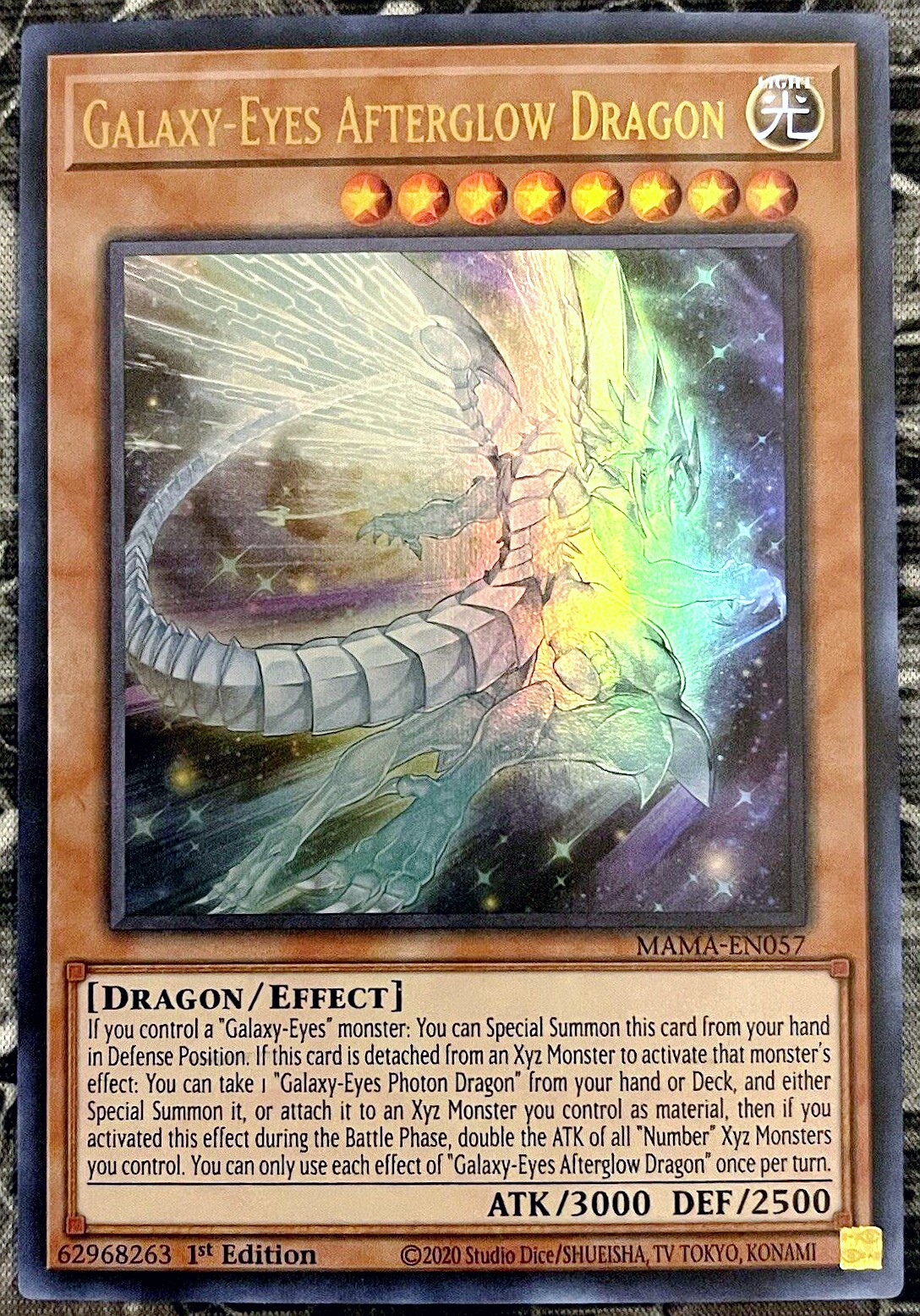 游戏王 美英一刷 mama-en057  ur 银河眼残光龙 a3a ag2