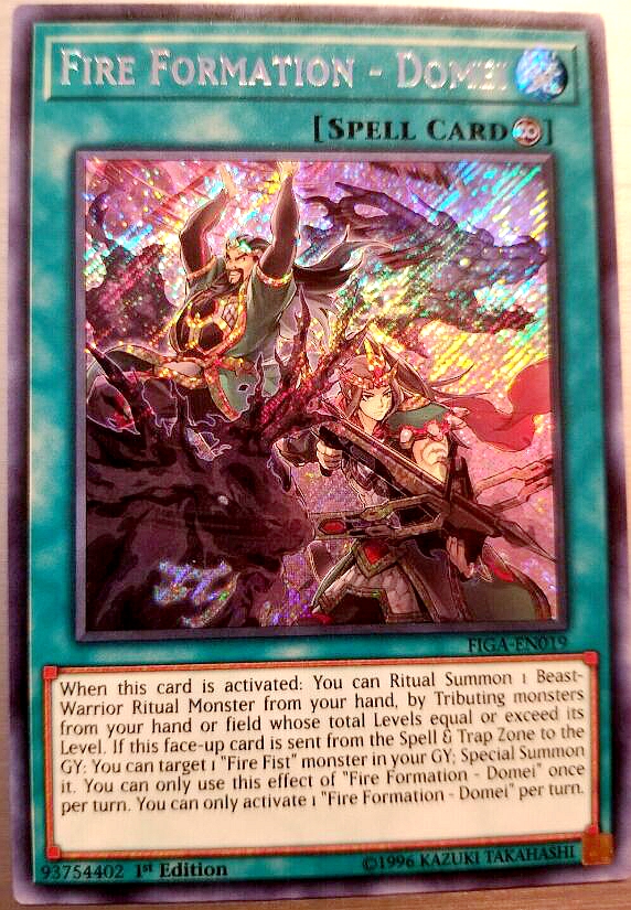 游戏王 美英一刷 FIGA-EN019 SCR 炎舞-「洞明」 3R3