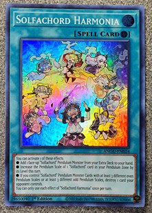 游戏王 美英一刷 ANGU-EN024 SR 七音服的调和 T56 SO23 妹卡