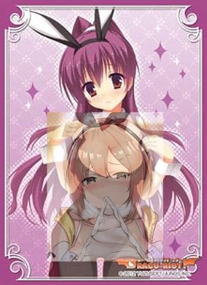 游戏王动漫妹套DRACU-RIOT! 艾莉娜 稻从莉音 兔女郎卡套 牌套1C1