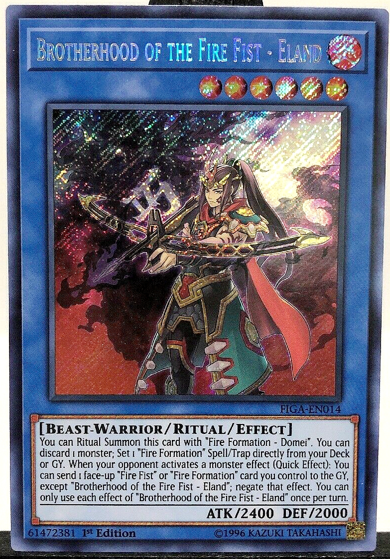 游戏王 美英一刷 FIGA-EN014 SCR 巧炎星-燕青  燕班羚 DD1