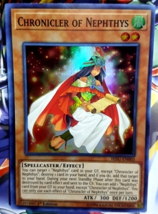 游戏王美英一刷 HISU-EN003 SR 奈芙提斯之叙述者 F6A