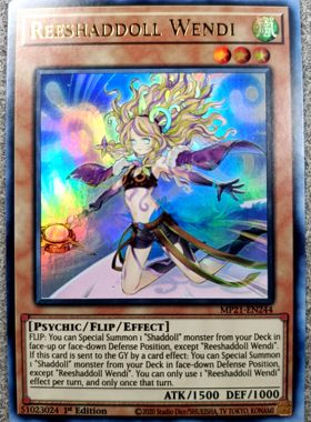 游戏王美英一刷MP21-EN244 UR 影灵之翼 文蒂G8A GE3 翼影依 温蒂