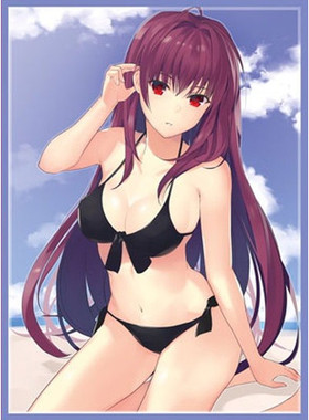 游戏王动漫妹套FATE FGO 斯卡哈 师匠 水着会场限定 卡套 牌套3F1