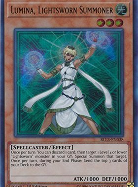 游戏王 美英一刷BLLR-EN038 UR  光道召唤师 露米娜丝 CL3