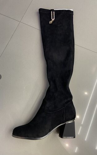 靴子粗跟过膝靴Feituo/飞鸵