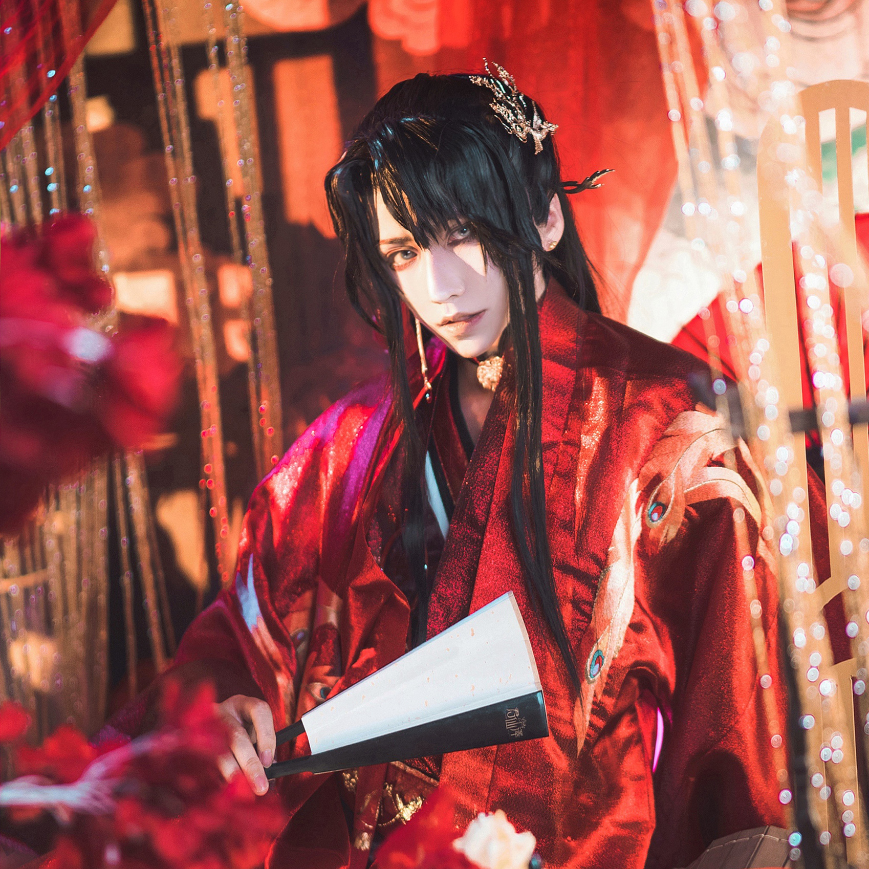 [大又又]古风古装cos汉服造型假发整头套将进酒沈兰舟手钩美人尖