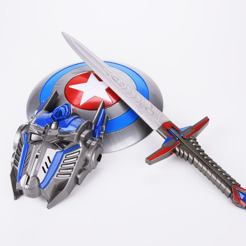 儿童表演擎天柱发光面具套装