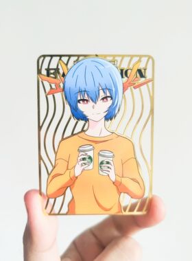 新世纪福音战士 eva 同人周边 金属卡 金属书签 零波丽 明日香