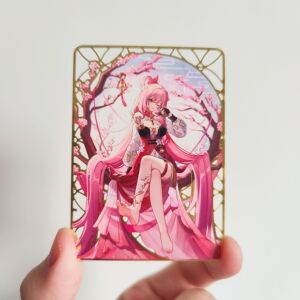 崩坏3 爱莉希雅 同人周边 金属收藏卡 金属书签 二次元 创意 同人