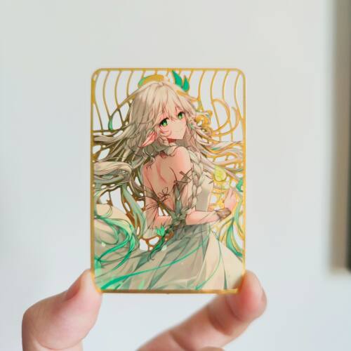 原神同人 纳西妲 大吉祥草王 金属收藏卡 创意小礼物 送人 金属书