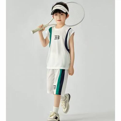 2026夏装新款男童运动夏季透气套装儿童中大童短袖短裤两件套