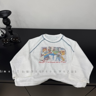 春季 休闲百搭上衣 儿童纯棉简约打底长袖