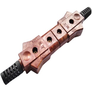 纯铜 胶木插头 帕灯公母对插头 40A铜芯 舞台灯光婚庆用电源线头