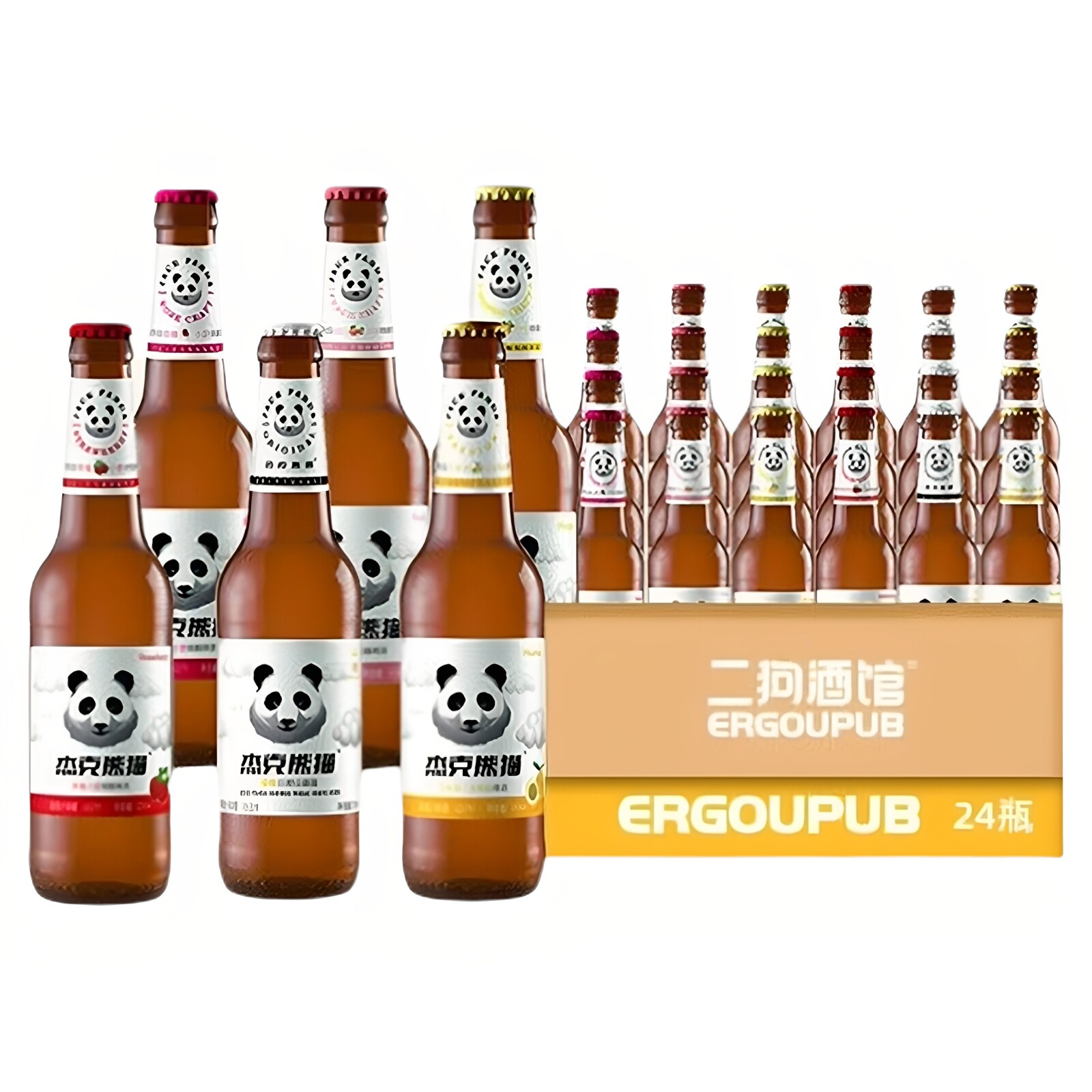 杰克熊猫白熊熊猫精酿小麦白啤酒果味啤酒百香果整箱比利时风味