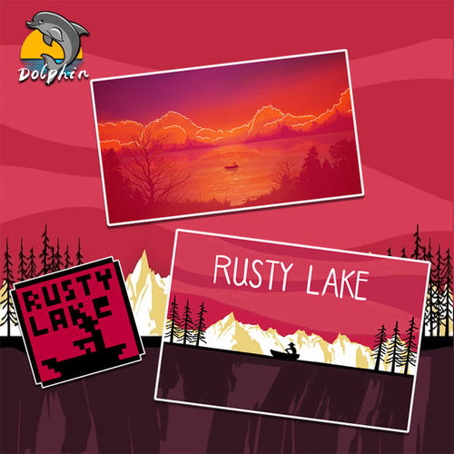 小众手游rustylake锈湖周边防水防晒反光汽车装饰贴纸手账素材