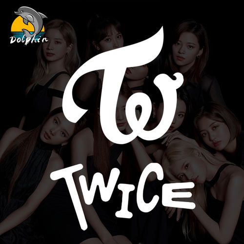 twice女团logo平井桃应援反光车贴电动摩托车身后窗玻璃装饰贴纸