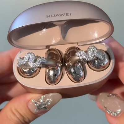 珍珠满钻锆石华为耳机钻扣