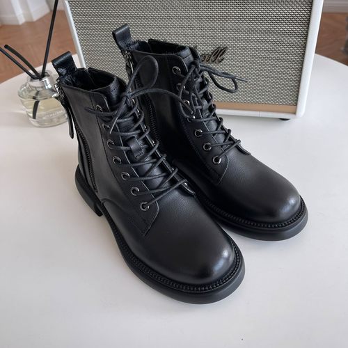 带短筒靴单靴机车骑士靴马丁靴