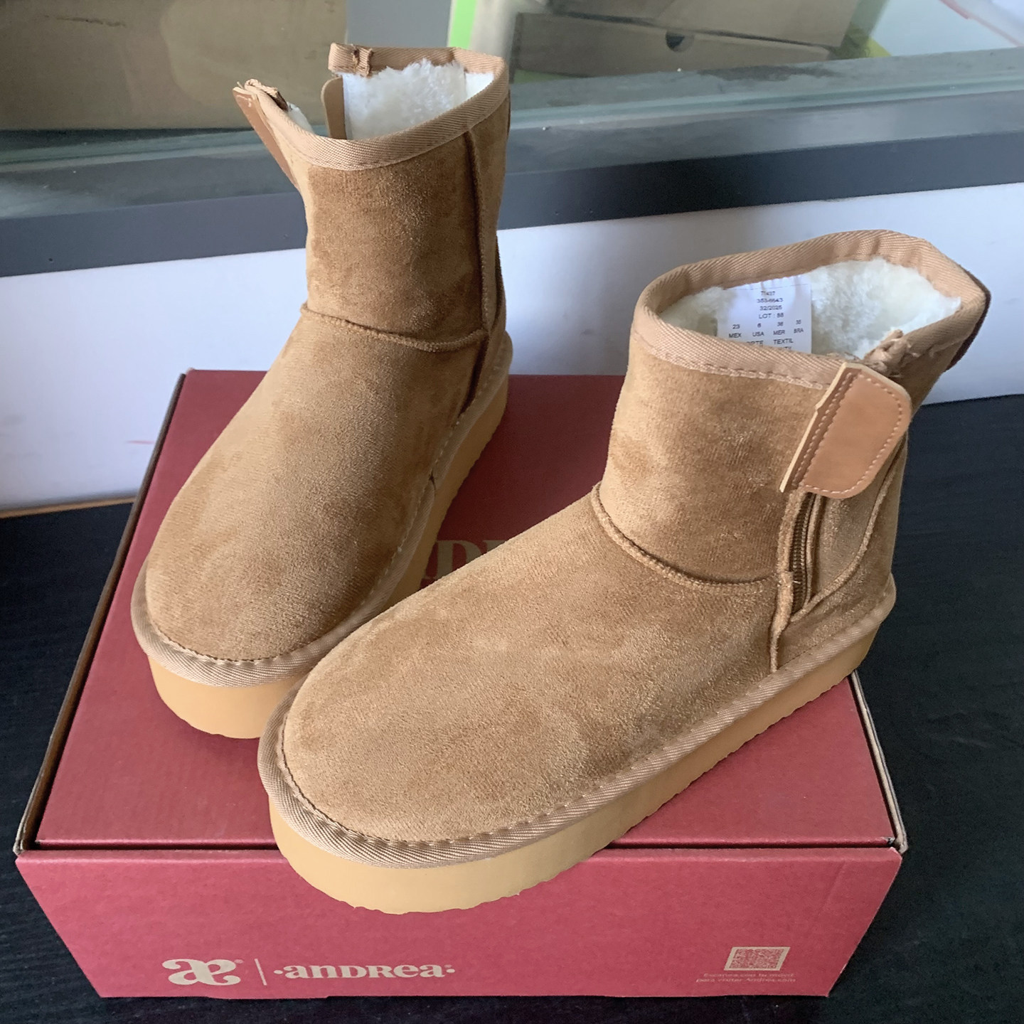 墨西哥单~2025年新款超轻厚底雪地靴女冬季保暖毛绒短靴休闲棉靴,女鞋,时尚雪地靴,淘宝优惠券,粉丝福利购,淘宝优惠卷