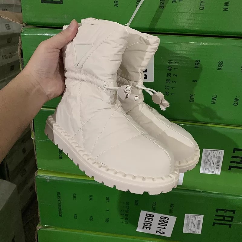 断码清仓捡漏俄罗斯单雪地靴女冬季加厚保暖棉鞋防水防滑平底中筒