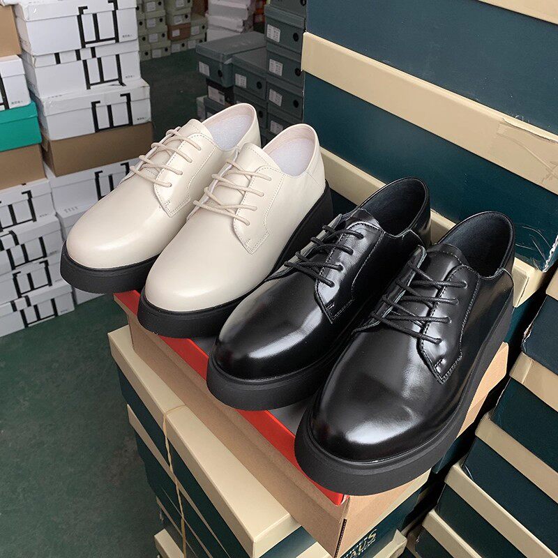 断码清仓捡漏~可踩脚英伦风系带jk小皮鞋女百搭厚底休闲乐福鞋