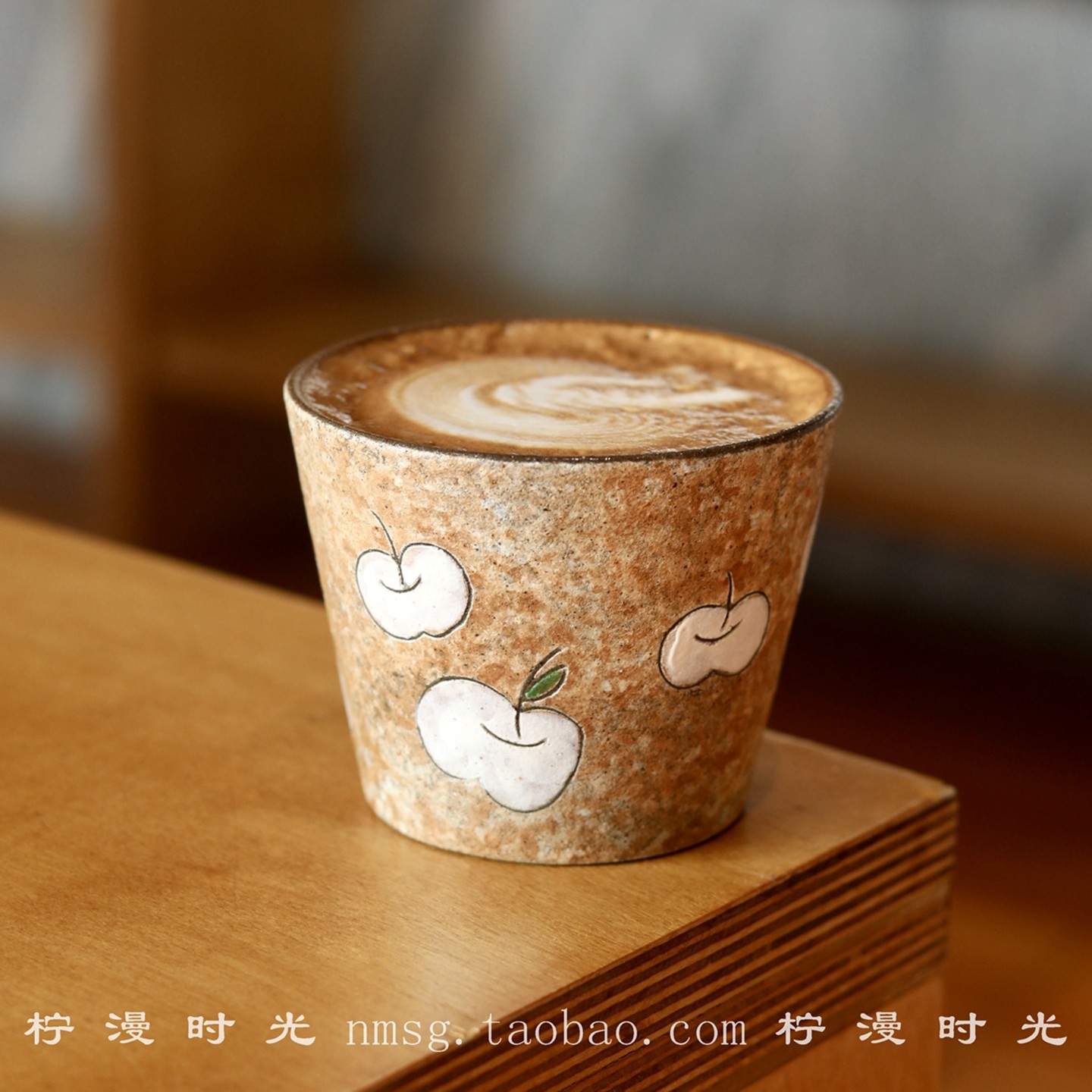 景德镇手工雕刻复古苹果手绘猪口杯复古小众拿铁拉花杯主人杯礼物,餐饮具,咖啡杯,淘宝优惠券,粉丝福利购,淘宝优惠卷