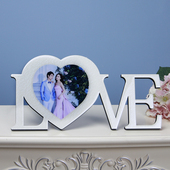 婚纱照水晶摆台制作影楼相框定制照片拼图版 画创意结婚相片礼物