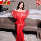 丝袜全无缝包衣912针油亮丝滑性感紧身大码 爆款 马油睡袋男女同款