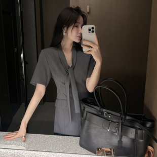 韩国进口 领带西装 官网直邮 Brinz 连衣裙 2025夏 Partysu