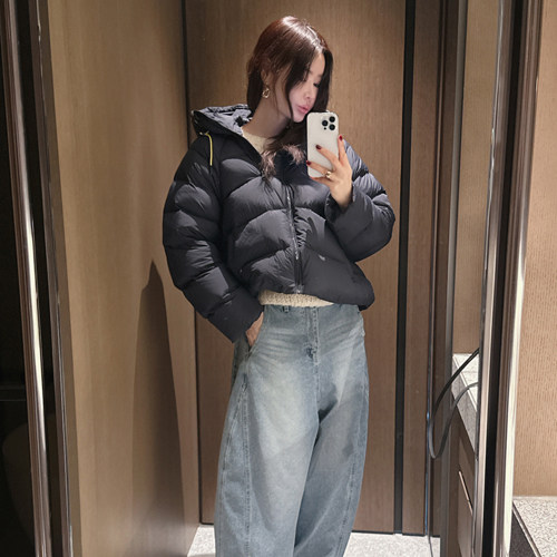 Partysu 韩国进口 官网直邮 2025冬  Kate 拉链鸭绒填充羽绒服