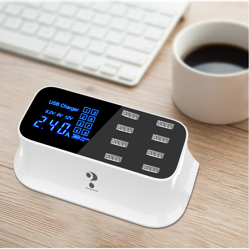 8口智能数显usb插排多口手机充电器40w美规英规欧规欧洲英国香港|ruв категории Цифровые аксессуары, аксессуары для мобильных телефонов, зарядные устройства для мобильных телефонов - от Buy2taobao.com для оказания профессиональной услуги покупки агента Taobao