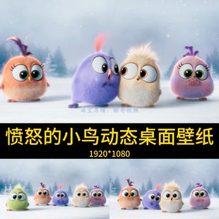 愤怒的小鸟高清4K动态壁纸win电脑车机高清壁纸电脑桌面美化壁纸