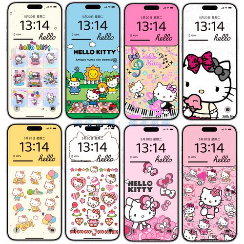 130张HelloKitty哈喽凯蒂动漫壁纸合集4K高清手机壁纸聊天背景图