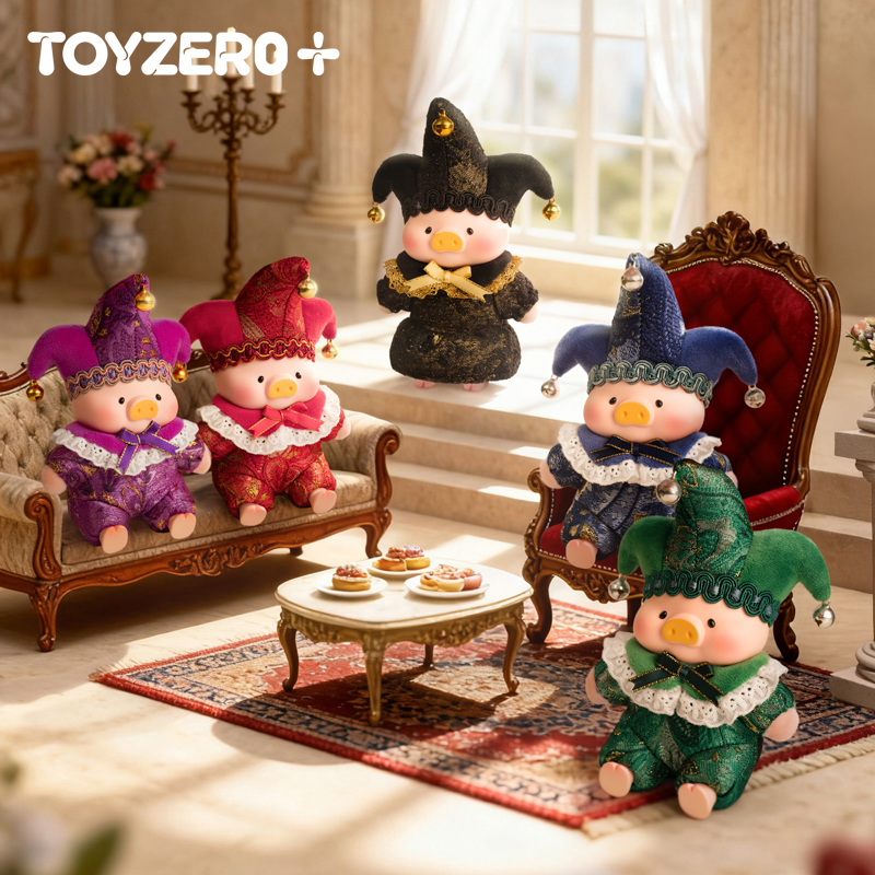 正版lulu猪盲盒缘分天使胶脸毛绒