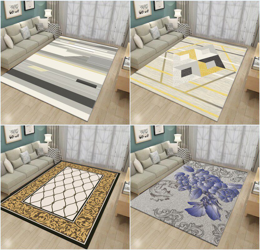 家用客厅茶几沙发卫浴可定制可机洗简约卧室厨房床边长方形地毯