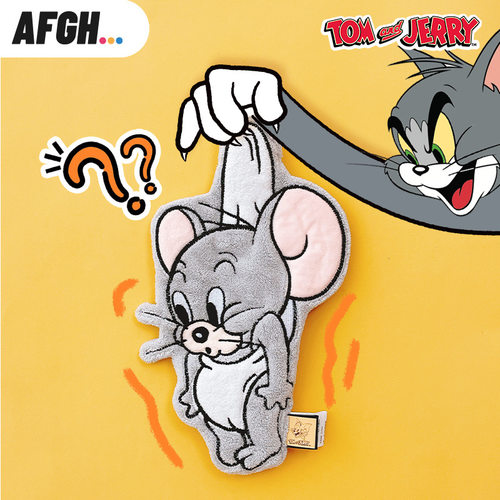 【送挂钩】AFGH正版猫和老鼠挂挂Tuffy擦手巾卡通挂式吸水不掉毛