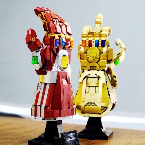 中国积木76191/76223复联灭霸无限手套钢铁纳米手套拼装玩具76209