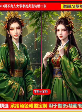 激萌原创75张 894期不良人女帝李茂贞宫装版6K手机壁纸国漫美女