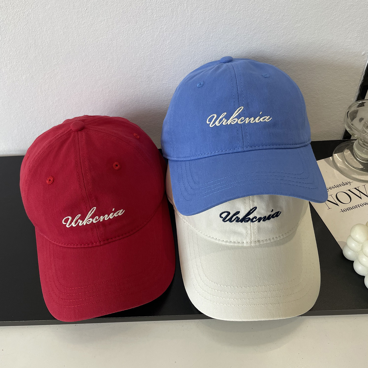 韩版个性字母刺绣软顶棒球帽男女款时尚出街潮流减龄显瘦鸭舌帽