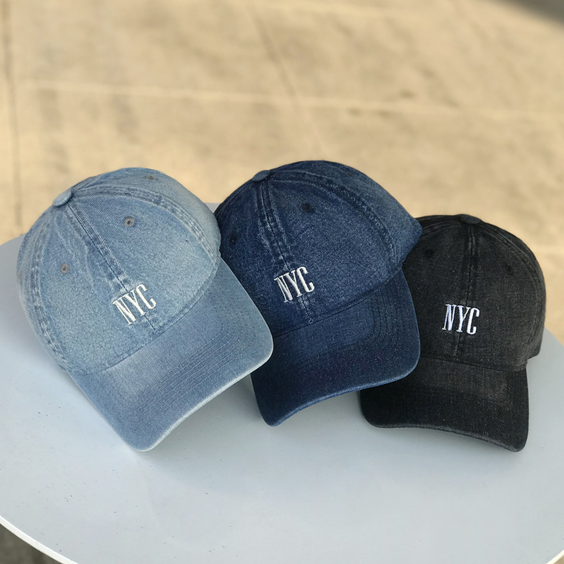 逛街牛仔帽男女字母刺绣休闲春夏