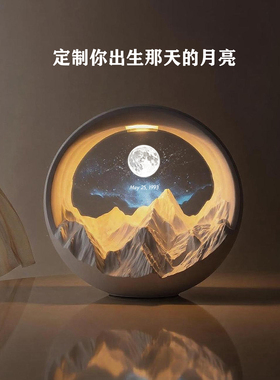 日照金山香薰小夜灯摆件送礼