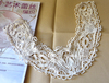 本白棉質 手工材料輔料 領花裝飾領布貼 40*22cm