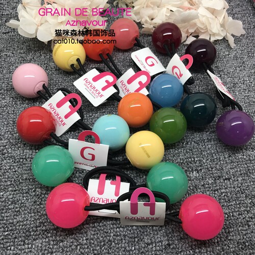 头饰韩版糖果色皮筋发绳