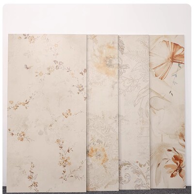 法式复古奶油色柔光肤感柔光600x1200花砖卫生间墙砖厨房瓷砖