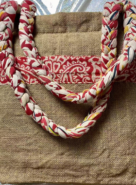 仰泳商店 Freeset 复古麻织民族风单肩包手提包可调节vintage古着