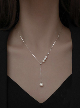 项链小众毛衣链2025年潮年轻高级感锁骨链女