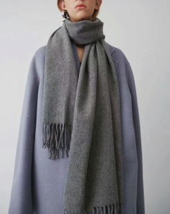 人手N条外贸欧美单 女款亲肤保暖CASHMERE仿羊绒围巾、百搭深灰色